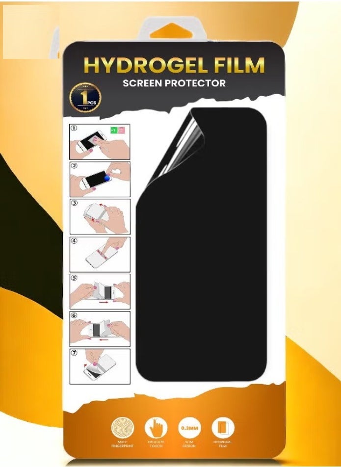 Raxoom X9b Hydrogel Privacy Film Screen Protector - Black, Ultra-Thin, Anti-Scratch, Full Coverage Protection for Smartphones - Anti-Glare, Privacy Screen Guard for Maximum Security  - Image 1