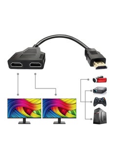 HDMI Splitter Cable Male 1080P to Dual Female 1 2 Way Adapter for HDTV HD, LED, LCD, TV, Support Two TVs at The Same Time - pzsku/Z971F2A397D128D1AC62CZ/45/_/1679805731/26b14dcb-7661-49bd-bcff-5954c387ff97