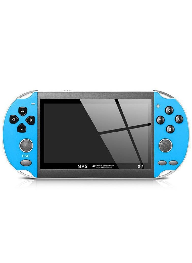 X7 4.3 Inch Handheld Game Console, MP5 Player with 3000+ Games, 8GB Memory, Built-in 1000 Games, Double Rocker, TV Output, Portable Video Game System, Supports TF Card, Music, Video, E-Book, Camera