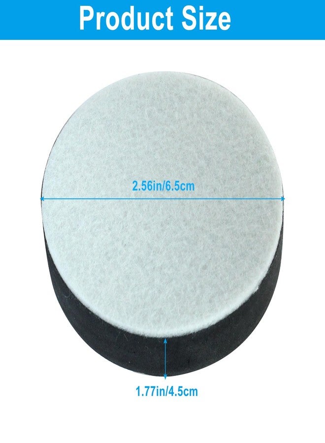 Cionyce Self-Adhesive Small Furniture Bed Risers, 8 Pcs Round Table Risers Adds 1/2in Height with Felt Pad,Black - Image 2