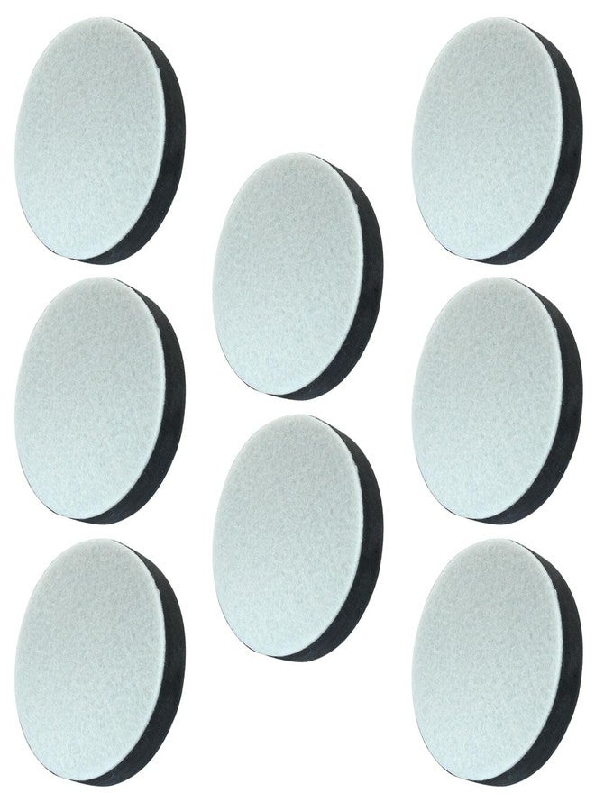 Cionyce Self-Adhesive Small Furniture Bed Risers, 8 Pcs Round Table Risers Adds 1/2in Height with Felt Pad,Black - Image 1