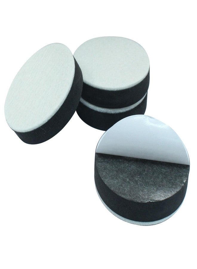 Cionyce Self-Adhesive Small Furniture Bed Risers, 8 Pcs Round Table Risers Adds 1/2in Height with Felt Pad,Black - Image 3