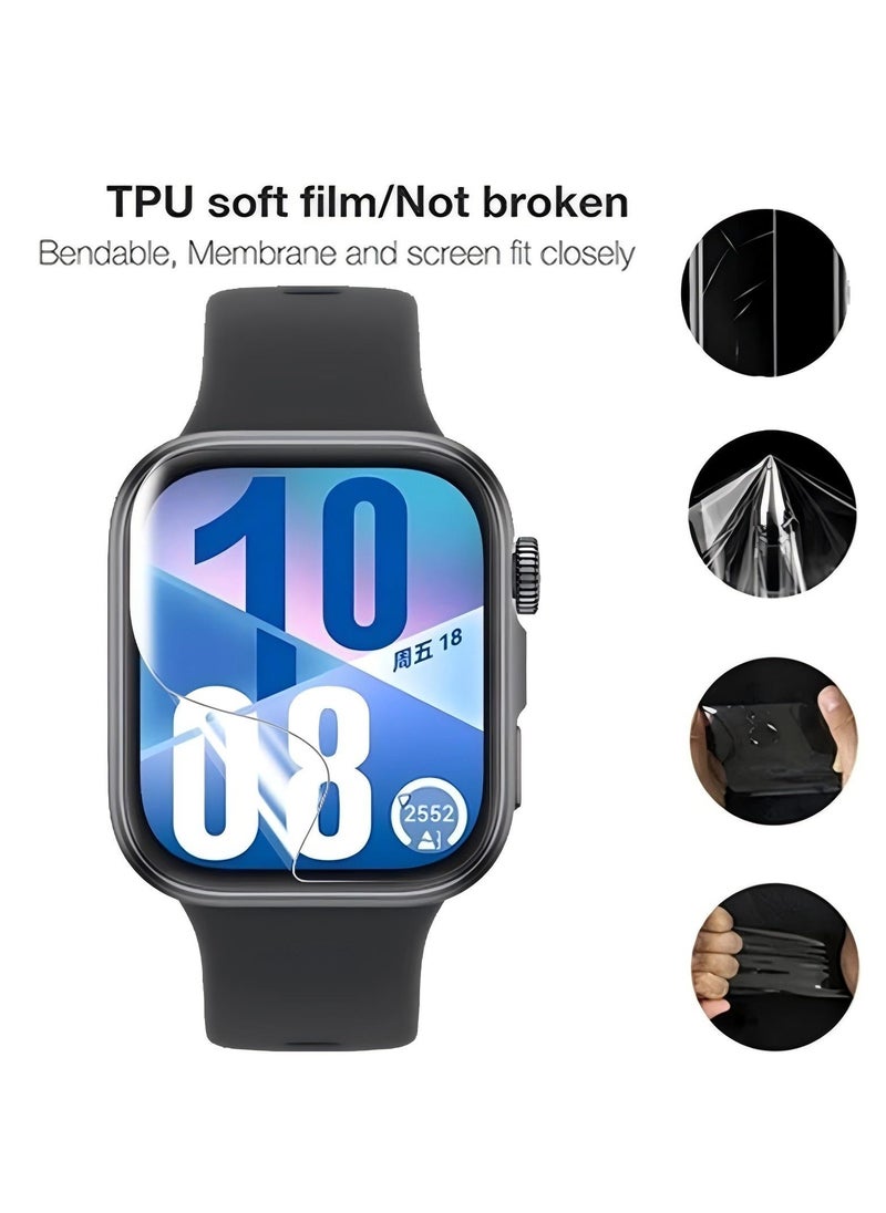 Youque 3PCS Screen Protector for HUAWEI Watch Fit 4 Smartwatch, Hydrogel Film TPU [Clear HD] [Anti-Oil] [Anti-Bubble] Soft Protective Film (Not Tempered Glass)  - Image 2