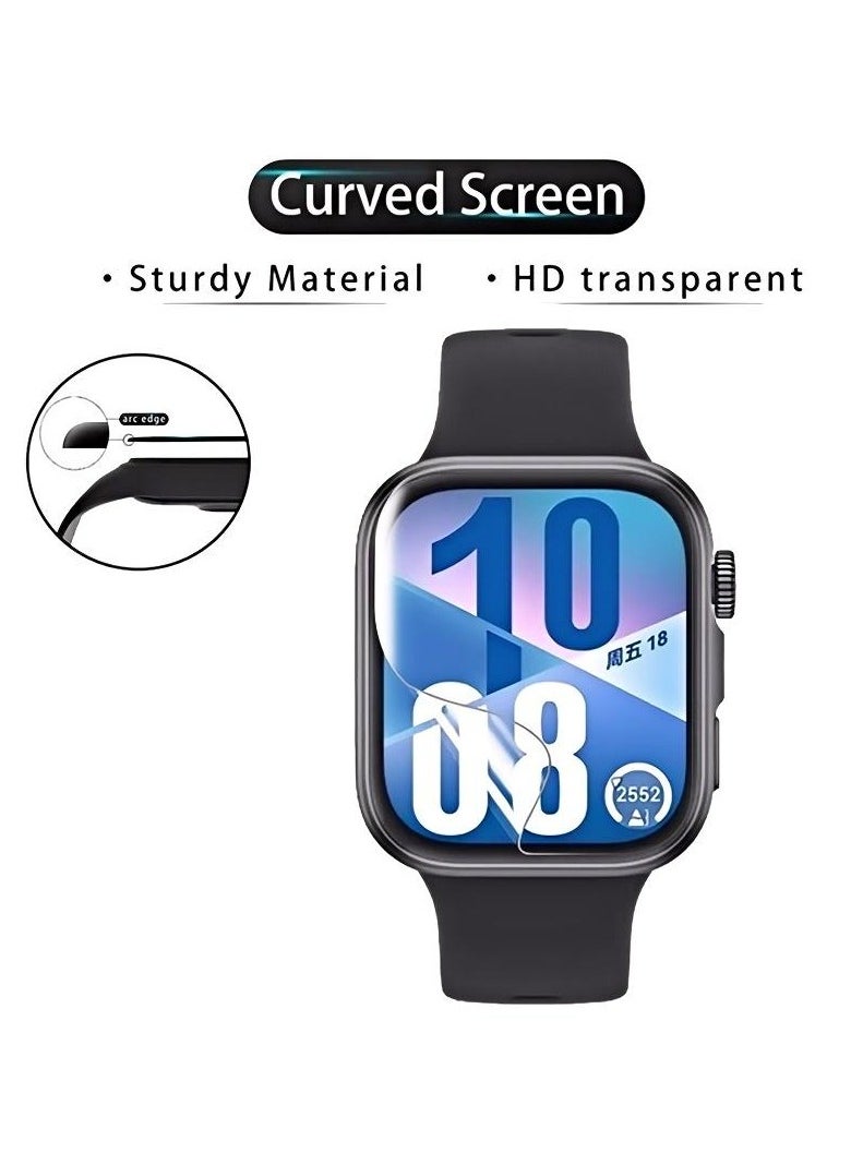 Youque 3PCS Screen Protector for HUAWEI Watch Fit 4 Smartwatch, Hydrogel Film TPU [Clear HD] [Anti-Oil] [Anti-Bubble] Soft Protective Film (Not Tempered Glass)  - Image 4