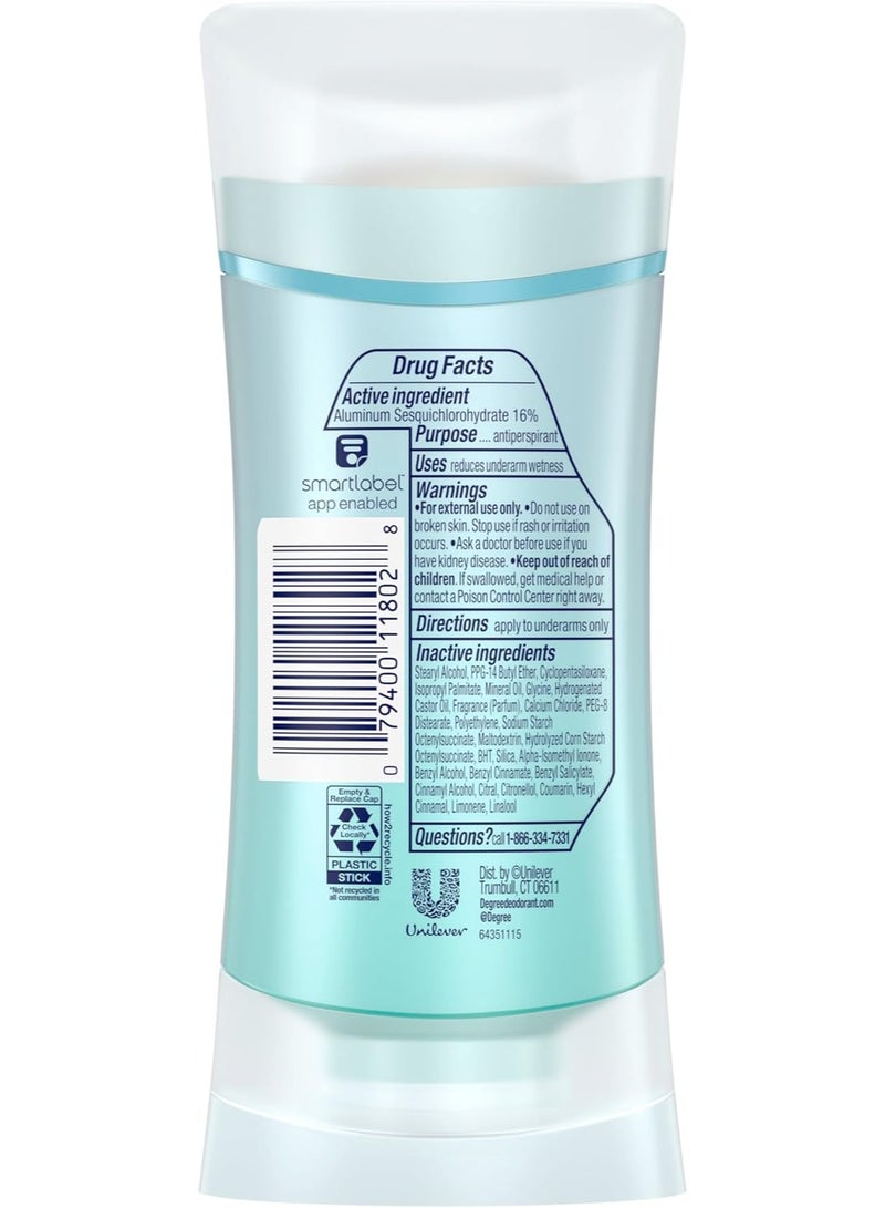 Degree Advanced Antiperspirant & Deodorant Shower Clean 72-Hour Sweat & Odor Protection Antiperspirant For Women with MotionSense Technology 74 gm - Image 5