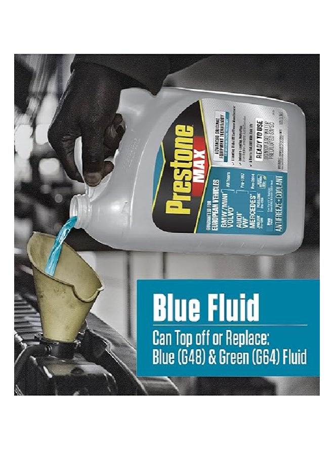 Prestone Max Coolant for European Vehicles – Compatible with BMW, Mercedes, Volvo, Audi, VW & Jaguar – Ready to Use, 5 Years / 150,000 Miles Protection  – Original Made in USA - Image 4