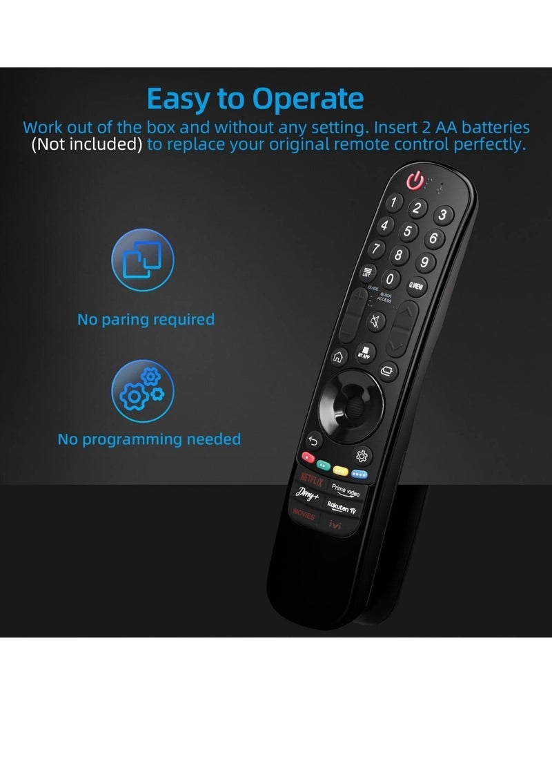 SmartGrist Universal for LG Magic Remote Control, Replacement for LG LED OLED LCD 4K UHD Smart TV, with Buttons for Netflix, Prime Video, Disney Plus, LG-Channels Button - Image 4
