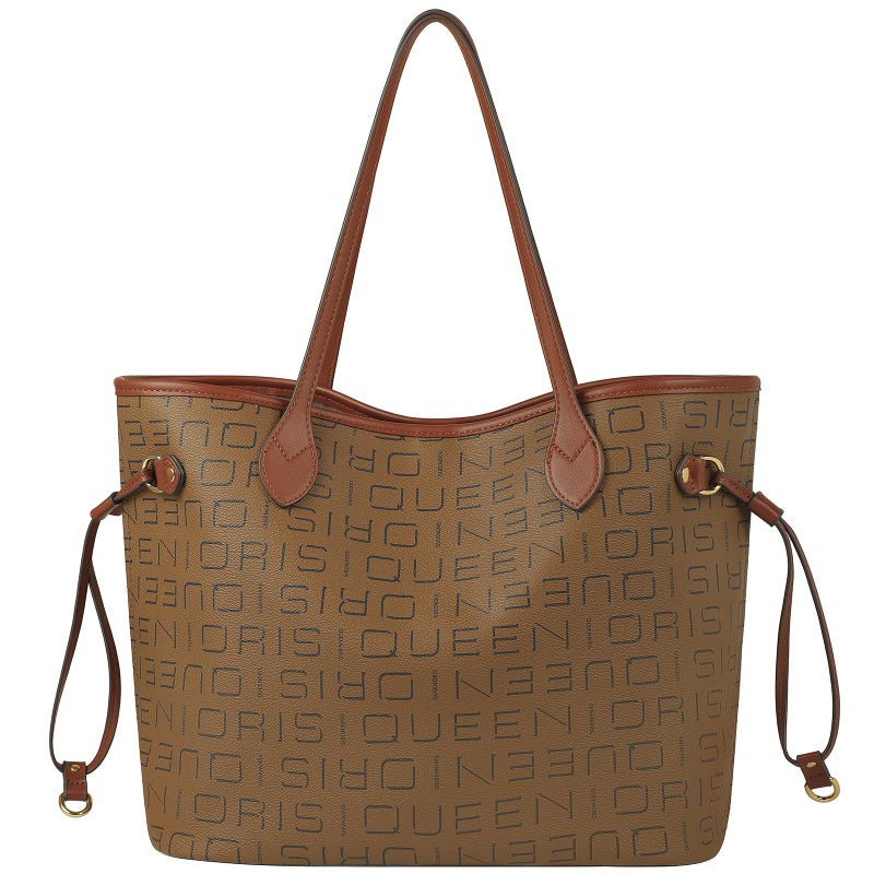 Queenoris Designer Tote Bag for Women, Top Handle Purses Satchel Fashion Satchel Large Capacity Classic Shoulder Bags - Image 1