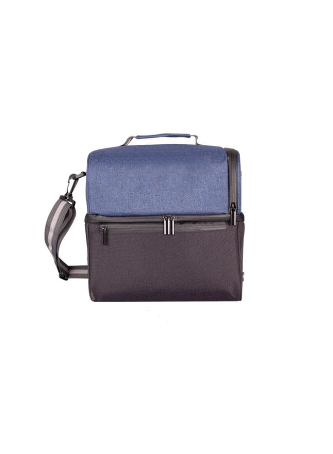 RANK Canvas Bag For Keeping and Transporting Coffee Tools (grey/blue) - Image 1