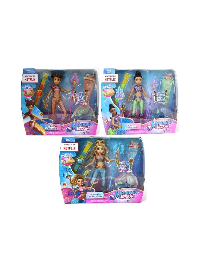 Mermaid Magic Warrior Transformation 2in1 9-Inch - Assorted - Image 1