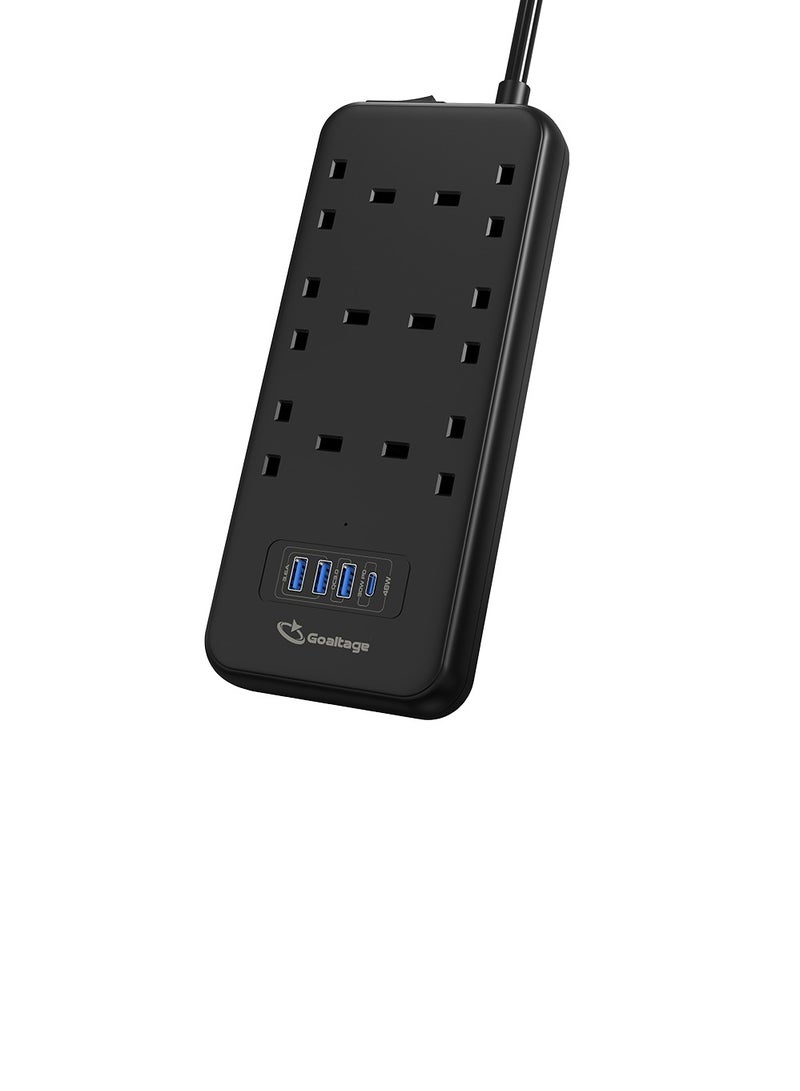 Goaltage PowerStrip Extension 3250W with On-Off Switch, Safety Protection, Multi-Plug Functionality - Image 1