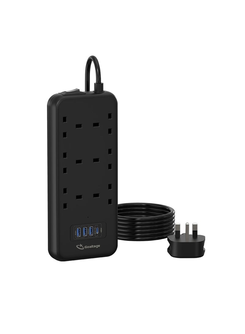 Goaltage PowerStrip Extension 3250W with On-Off Switch, Safety Protection, Multi-Plug Functionality - Image 2