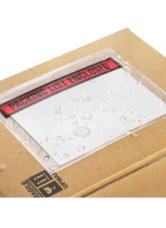 Excefore 100 Pcs Packing List Envelopes, 150mm x 220mm Clear Adhesive Invoice Packing Slip Envelope Pouches Shipping Label Sleeves Top Loading Packing List Enclosed Bags for Mailing  - Image 4