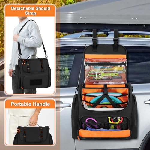 HODRANT Tactical Camp Kitchen Organizer, Large Camping Utensil Storage Bag with Paper Towel Holder & Multi Pockets, Hanging Cookware Caddy for Outdoor BBQ Cooking Essentials, Bag Only - Image 5