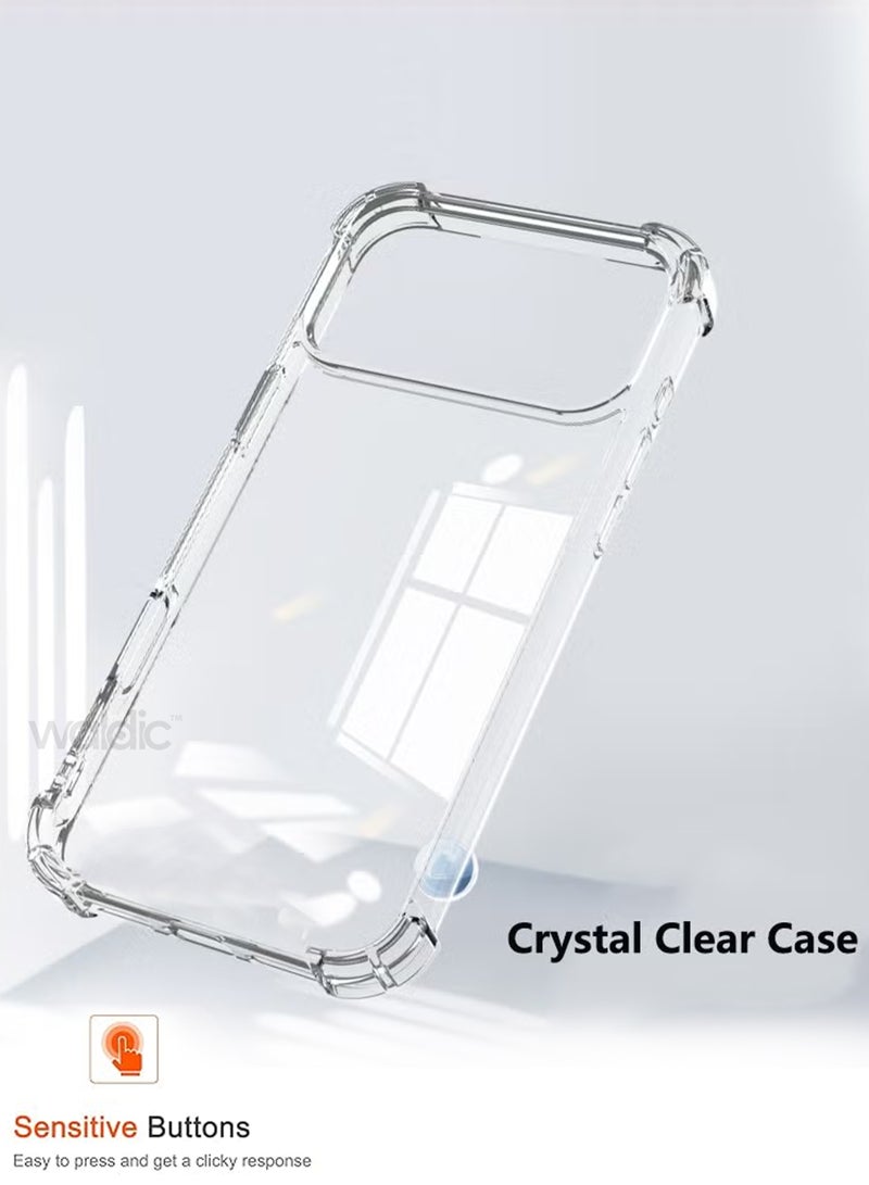 Apple iPhone 17 Pro Max Case | Designed forApple iPhone 17 Pro Max Case | Slim Flexible TPU Airbag Bumper Shock Absorption Rubber Soft Silicone Case Cover Fit for Apple iPhone 17 Pro Max | Clear - view 5