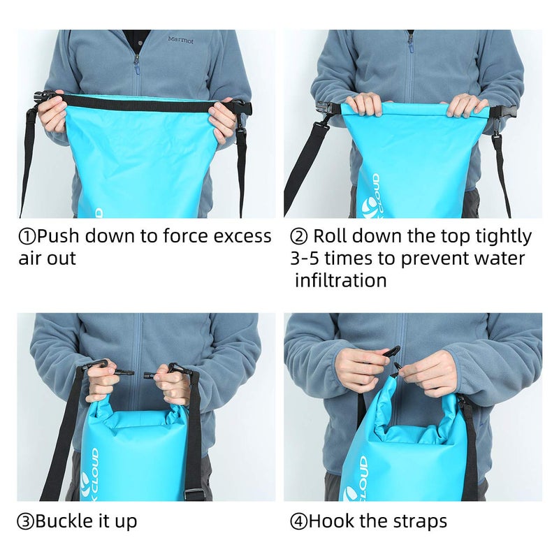 Rock Cloud Dry Bag Waterproof 5L Dry Sack For Kayaking Rafting Boating Beach Surfing Swimming Canoe Camping Hiking Fishing Ski - Image 4