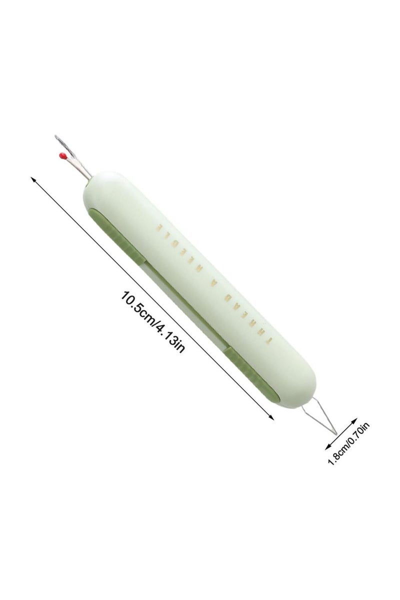 أداة فك الخياطة اليدوية 2 في 1، أداة تمرير الخيط بالإبرة الخضراء، أداة فك الخياطة اليدوية، أداة إزالة الغرز، ملحق خياطة منزلي