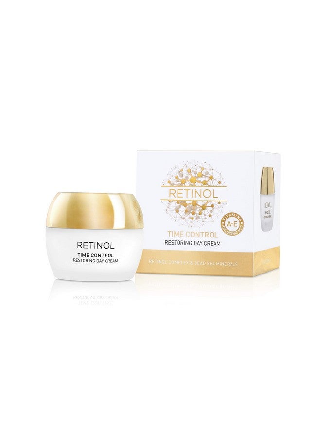 Retinol Time Control Restoring Day Cream Moisturizes & Hydrates Skin Restoring Antioxidants Smoothing The Appearance Of Fine Lines And Wrinkles Promoting Skin Natural Elasticity. 1.7 Fl.Oz