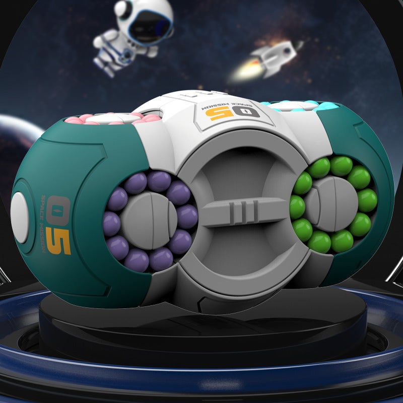 Explosive Six-Sided Rotating Magic Bean Rubik'S Cube Fingertip Gyro Double-Sided Ball Creative Decompression Artifact Children'S Educational Toys - Image 1