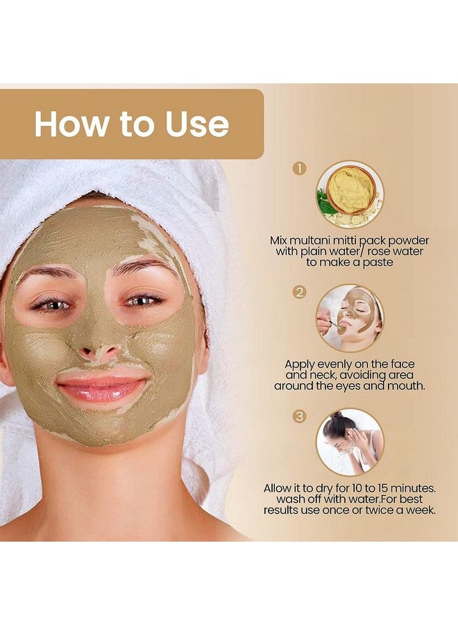 PRINZIP Pure Natural Multani Mitti Powder | Fullers Earth | Clay Organic (400GM) - Image 3