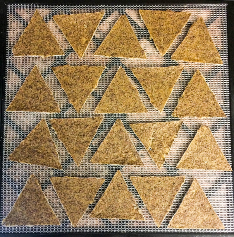 Bright Kitchen Dehydrator Triangle Chip Mold Shape Silicone Sheet Mat for Excalibur Dehydrating 14" x 14" Raw Tortilla Cracker Cookie Drying Bright Kitchen Brand - Image 2