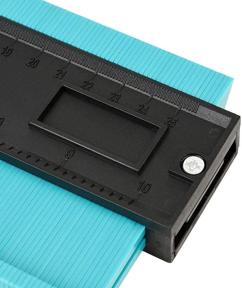 LOXBEE LOXBEE Plastic Contour Gauge 10 Inch Irregular Profile Outline Gauge Duplicator Standard Wood Marking Adjustable Tool Tiling Laminate Tiles Edge Shaping Measure Ruler  - Image 3