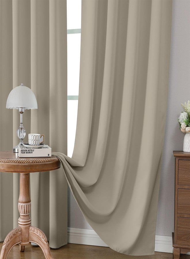 CUCRAF Light Beige Blackout Curtains 84 inch Length 2 Panels Set, Rod Pocket Room Darkening Drapes for Bedroom Living Room, Insulated Thermal Light Blocking Window Curtain (W52 x L84 Inch) - Image 5