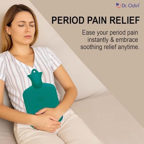 Dr.Odin Dr. Odin 2 Litre Hot Water Bag, Non Electric Leakproof Hot Water Bottle for Pain Relief, Reusable Heating Pad (Sea Green) - Image 4