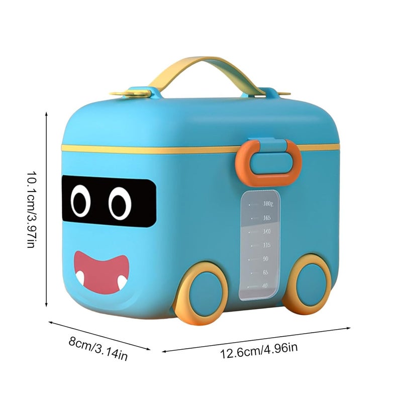 Closecret Milk Powder Dispenser Baby, Milk Powder Dispenser, Infant Food Box, Milk Powder Storage Box, Portable Milk Powder Container, Milk Powder Box (BPA Free) (Blue) - Image 3