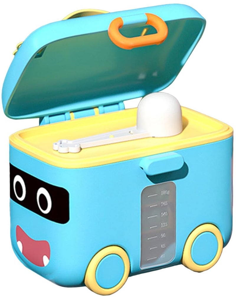 Closecret Milk Powder Dispenser Baby, Milk Powder Dispenser, Infant Food Box, Milk Powder Storage Box, Portable Milk Powder Container, Milk Powder Box (BPA Free) (Blue) - Image 1