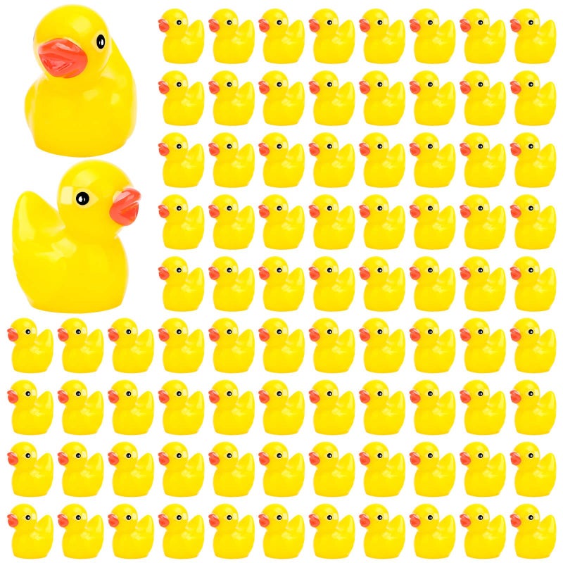 selizo 250PCS Mini Resin Ducks Tiny Plastic Ducks Little Ducks to Hide Small Resin Duck Charms Baby Ducks Bulk for Miniature Dollhouse Accessories Micro Garden Landscape - Image 3