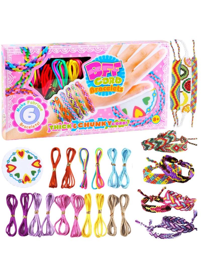 KASTWAVE Friendship Bracelet Making Kit, Friendship DIY Bracelet Craft Kit Toys for Girls, Teen Girl Present Arts Crafts Kit Multicolor Bracelet Making ,  Best Gift for Girls for 6-12 Years Old - Image 1
