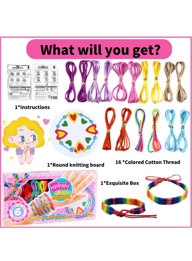 KASTWAVE Friendship Bracelet Making Kit, Friendship DIY Bracelet Craft Kit Toys for Girls, Teen Girl Present Arts Crafts Kit Multicolor Bracelet Making ,  Best Gift for Girls for 6-12 Years Old - Image 2