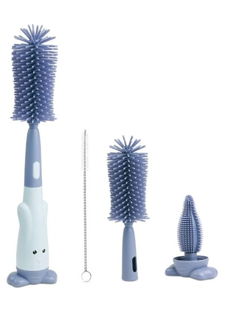 3 in 1 Bottle Cleaning Brush, Baby Feeding Nipple Mini Cleaning Cleaner