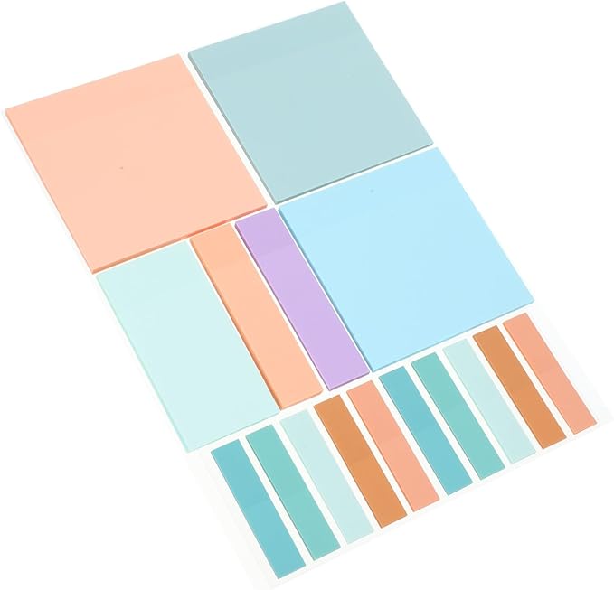 500 Pcs Strong Adhesive Memo Pads Stickers Assorted Color 7 62X7 62X0 10CM For Books Files Index Markers - Image 1