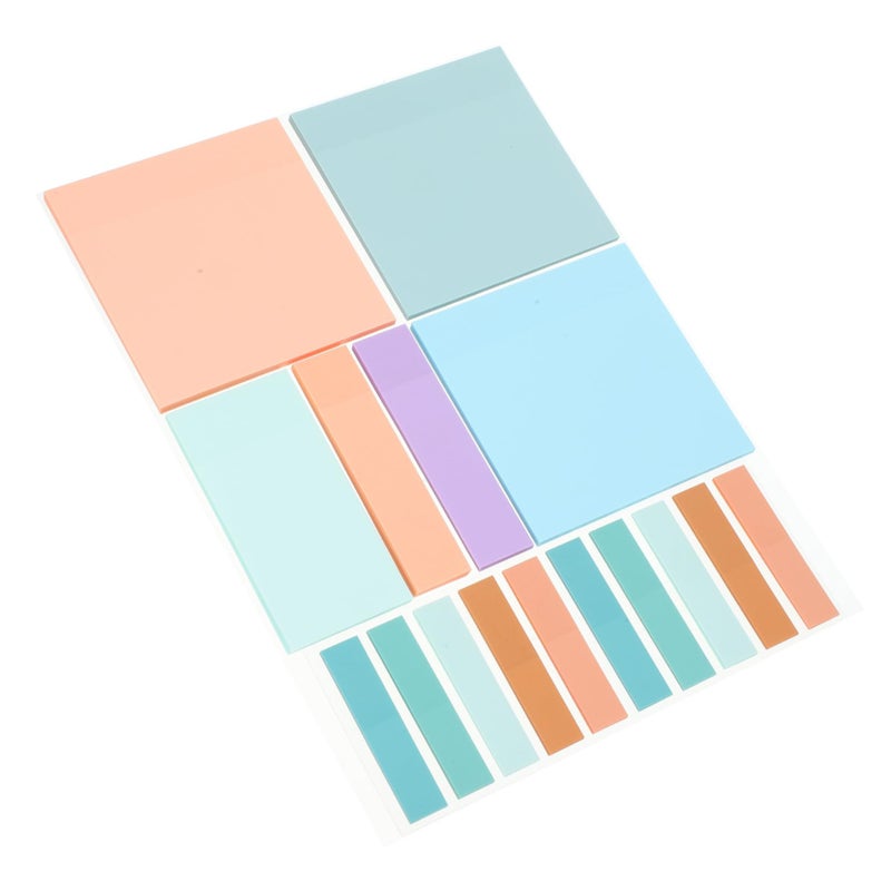 500 Pcs Strong Adhesive Memo Pads Stickers Assorted Color 7 62X7 62X0 10CM For Books Files Index Markers - Image 2