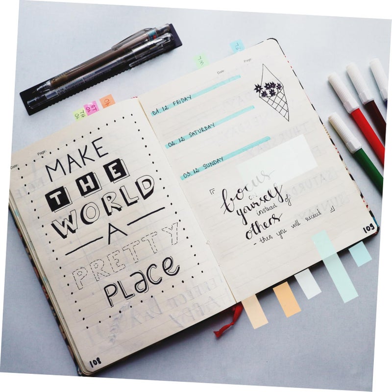 500 Pcs Strong Adhesive Memo Pads Stickers Assorted Color 7 62X7 62X0 10CM For Books Files Index Markers - Image 5