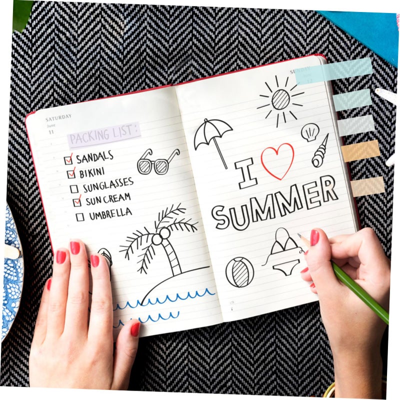 500 Pcs Strong Adhesive Memo Pads Stickers Assorted Color 7 62X7 62X0 10CM For Books Files Index Markers - Image 3