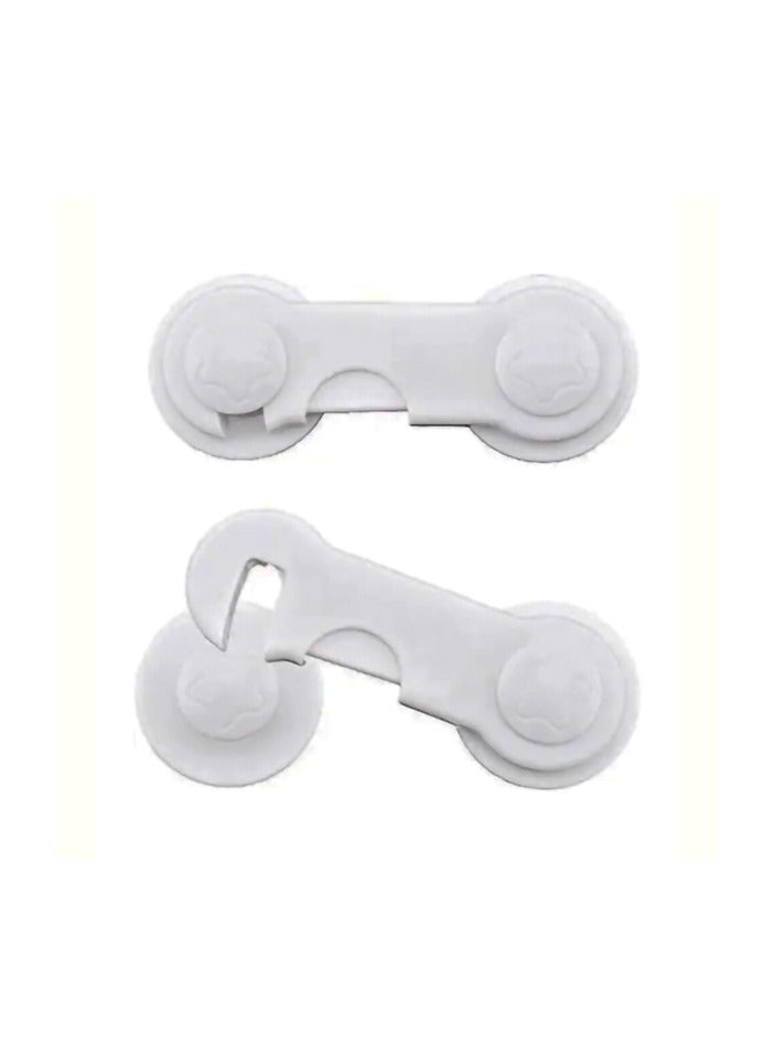 10-Piece Latching System Infant One-handed Safety Lock, ABS Non-toxic Plastic Materials - Image 2