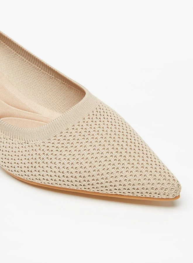 Flora Bella By Shoexpress Women's Textured Pointed Toe Pumps With Stiletto Heels