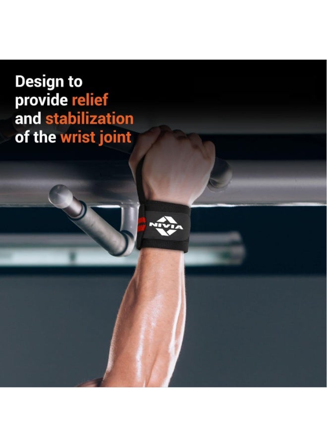 Nivia Adjustable Weight Lifting Wrist Support Straps With Thump Loop for Men and Women - Image 5