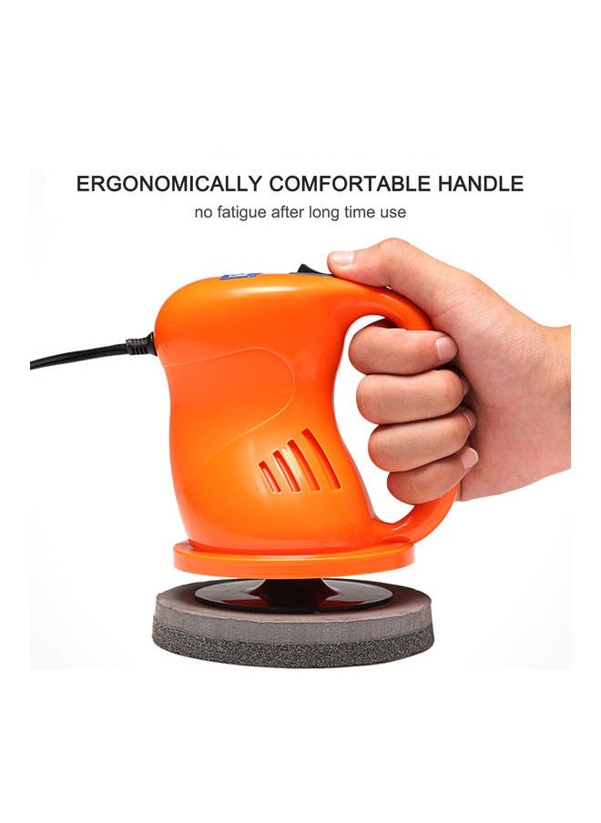 Car waxing and polishing machine，Buffer Polisher Handheld，Mini Power Sander Tool，12v 80w Portable Car Buffer Polisher Waxer Kit with 2 Pads for Car Detailing/Waxing/Scratch Repair