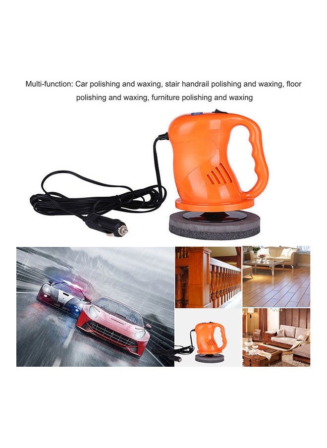 Car waxing and polishing machine，Buffer Polisher Handheld，Mini Power Sander Tool，12v 80w Portable Car Buffer Polisher Waxer Kit with 2 Pads for Car Detailing/Waxing/Scratch Repair