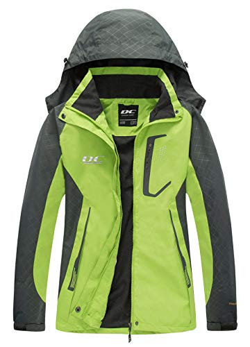 Diamond Candy Women's Waterproof Rain Jacket with Hood Lightweight Outdoors Raincoat - Image 1