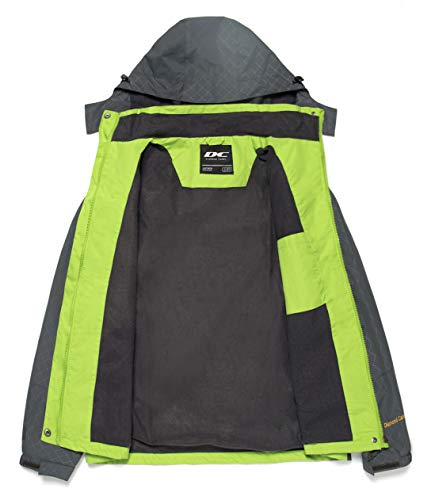 Diamond Candy Women's Waterproof Rain Jacket with Hood Lightweight Outdoors Raincoat - Image 3