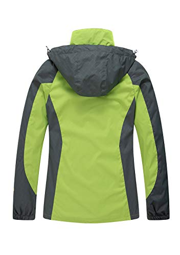 Diamond Candy Women's Waterproof Rain Jacket with Hood Lightweight Outdoors Raincoat - Image 2