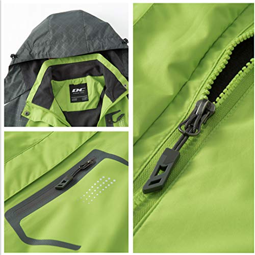 Diamond Candy Women's Waterproof Rain Jacket with Hood Lightweight Outdoors Raincoat - Image 4