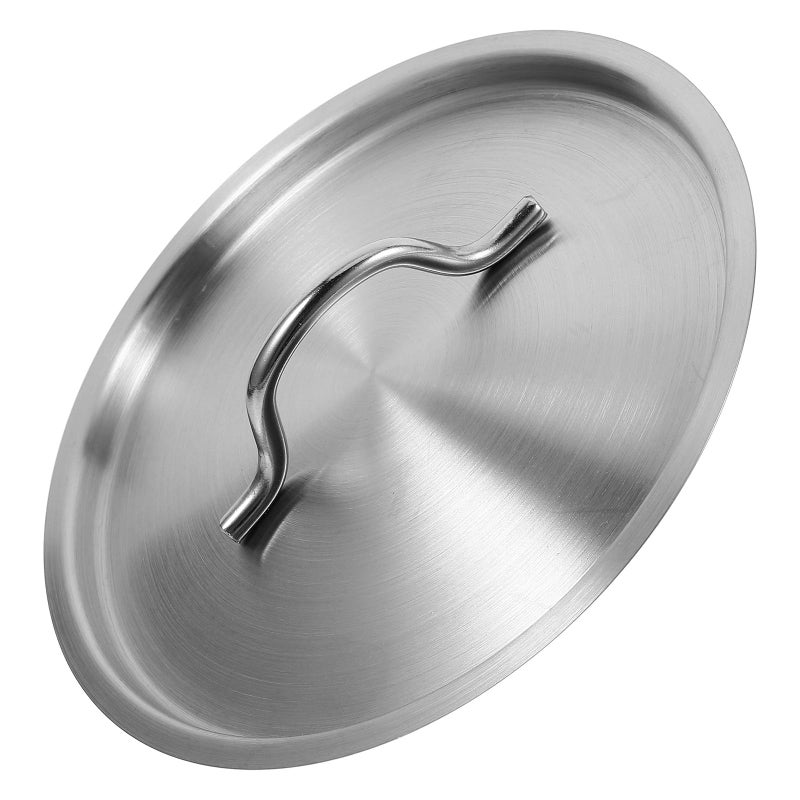 Universal 20cm Stainless Steel Pot Lid Heavy Duty Replacement Cover for Cookware - Image 2