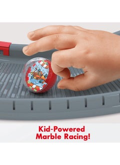 Quercetti Big Marbledrome Marble Race Track Beginner Marble Run Includes 60 Pieces With Over 10 Feet Of Track Ramps And Obstacles 3 Large Marbles For Kids Ages 3 Years And Up  - Image 5