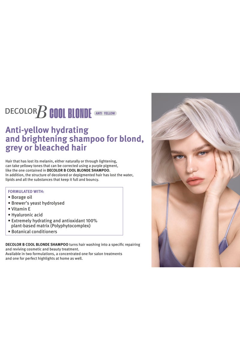 framesi Decolor B Cool Blonde Plus - Anti-yellow | Hair Shampo 250 ml - Image 2